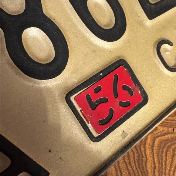 Vintage Conneticut Collectible
License Plate with ‘56 Metal tab - Picture 4 of 8